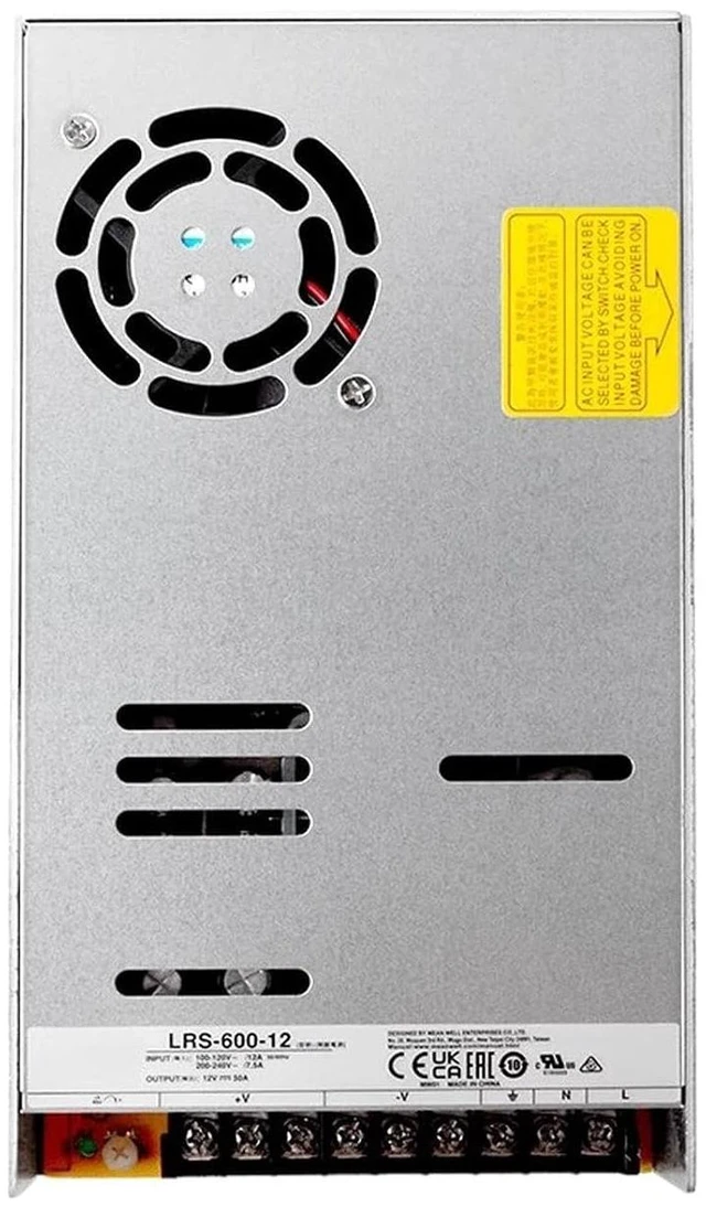 Main image of LRS-600-12 600W 12V 50A AC-DC Switching Power Supply - Designed for Industrial Automation and Mechanical Equipment