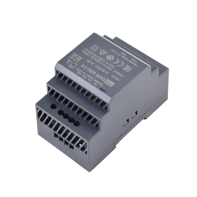 Alt view image 5 of 5 - DDR-60 Series Power Supply 60W Slim DIN Rail DC-DC Converter DDR-60L-5/12/15/24 DDR-60G-5/12/15/24(G Input 9-36VDC,24V_DDR-60)