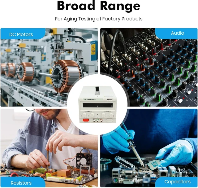 Alt view image 2 of 7 - Power Supply - MP3020D AC110V Triple-Output 0-30V 0-20A Linear DC Power Supply Regulated Variable