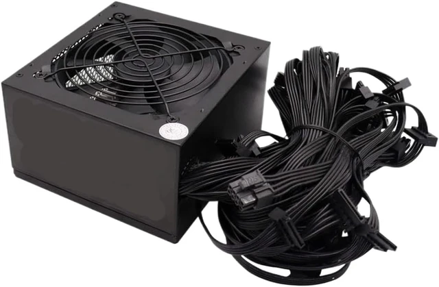 Alt view image 4 of 7 - 800W ATX Desktop Power Supply Compatible with PC Gamer Mining Systems