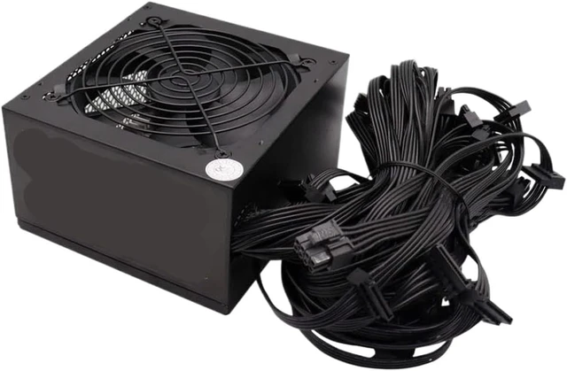 Alt view image 6 of 7 - 800W ATX Desktop Power Supply Compatible with PC Gamer Mining Systems