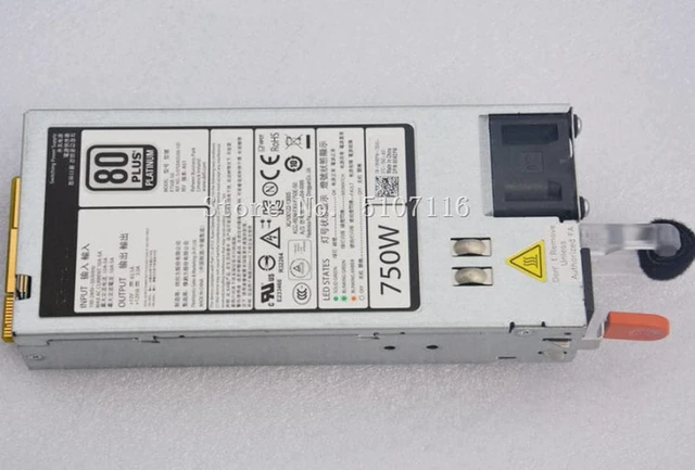 Alt view image 2 of 5 - for R720 R620 CWKMX 79RDR 5NF18 6W2PW 0CWKMX 079RDR 05NF18 06W2PW 9PXCV 750W Server Power Supply