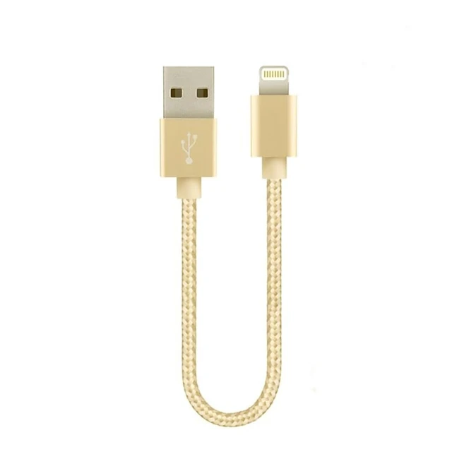 Alt view image 4 of 5 - 10pcs 20cm Nylon Compatible with for Apple iPhone 5 6 7 8 Plus X XS 11 Max XR SE iPad Pro Mini Air iPod Data sync Charger Cable Cord
