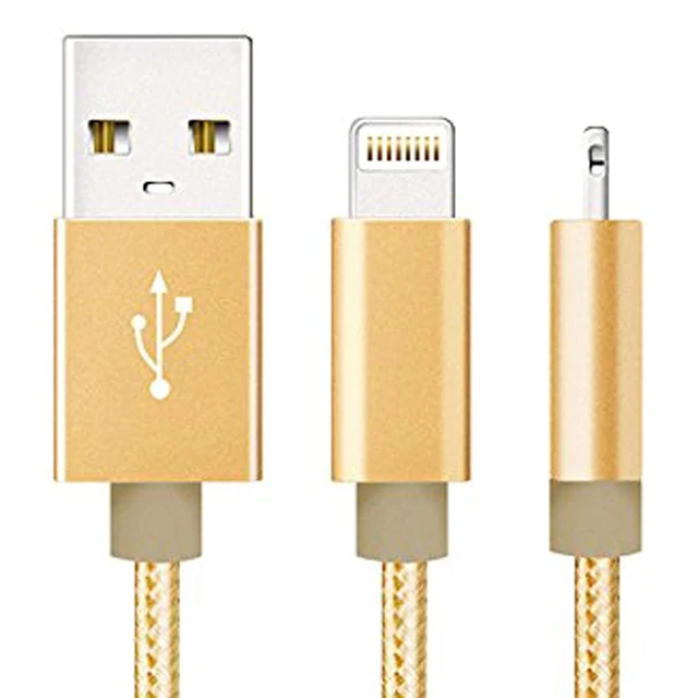 Alt view image 5 of 5 - 10pcs 20cm Nylon Compatible with for Apple iPhone 5 6 7 8 Plus X XS 11 Max XR SE iPad Pro Mini Air iPod Data sync Charger Cable Cord