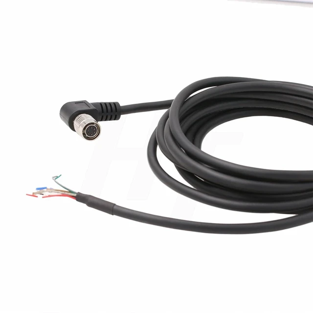 Alt view image 4 of 4 - Right Angle Hirose 6 Pin Female HR10A-7P-6S to Flying Leads Cable for Allied Vision Mako USB3, Point Grey Blackfly Basler ace Racer GigE Camera (10)