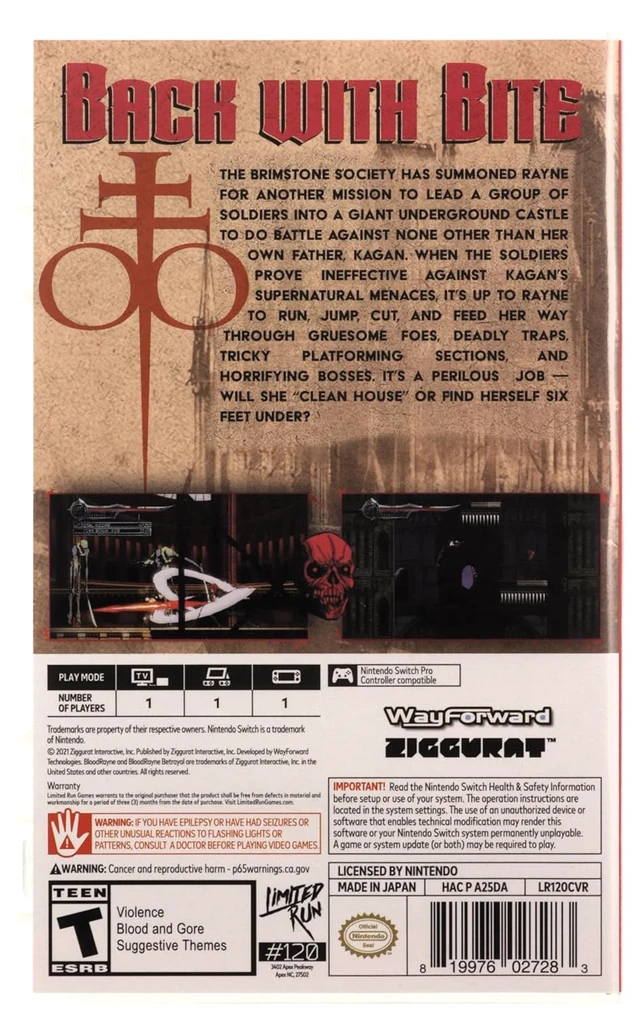 Alt view image 3 of 3 - BloodRayne Betrayal: Fresh Bites (Limited Run) (Import)