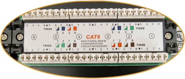 Alt view image 3 of 4 - Vertical Cable Cat6 12 Port Vertical Mini Patch Panel with Mounting Bracket