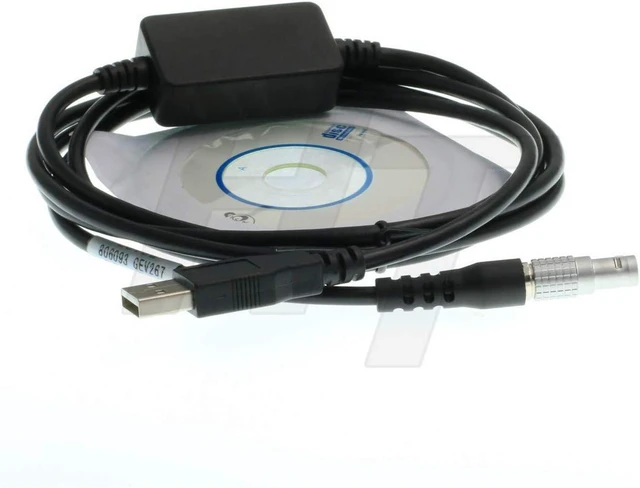 Main image of HangTon Data Cable GEV267 5 Pin to USB for Leica TCRP TS02/06/09/11/12/15/16 tcr402 TPS1200 TPS800 TPS400 TPS300 Total Station