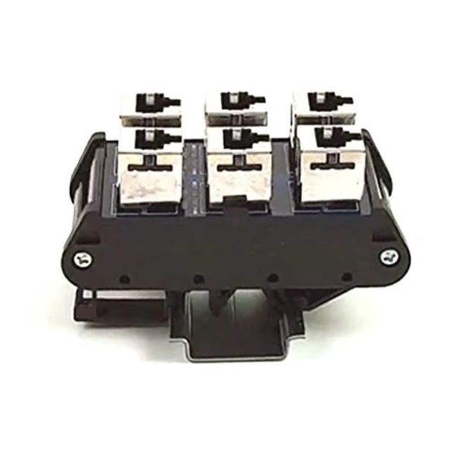 Alt view image 3 of 3 - ASI 16023, Type IMRJ0845-2X3, RJ45 Patch Panel Interface Module, DIN Rail Mounted, Connects 2 Sets of 3 Cat5 Ethernet Cables through 2 Circuits
