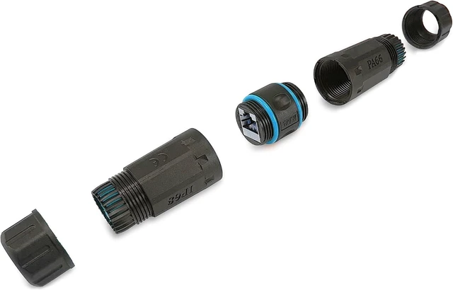 Alt view image 2 of 6 - Equip 221172 Cat.6A RJ45 Outdoor Inline Coupler