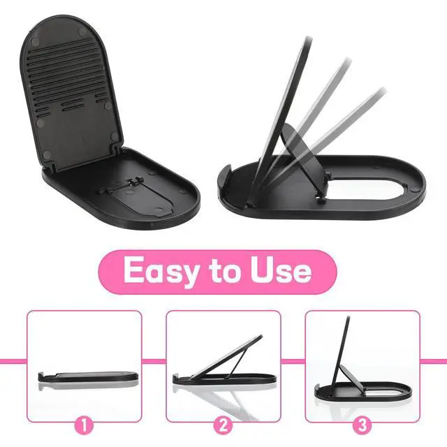 Alt view image 5 of 7 - 6PCS Foldable Phone Stand - Colorful Desk Office Cell Phone Holder, Mobile Tablet Holder for Airplane Headphone, Essential CellPhone Accessories, Portable Versatile Stand for Travel(6 Colors)