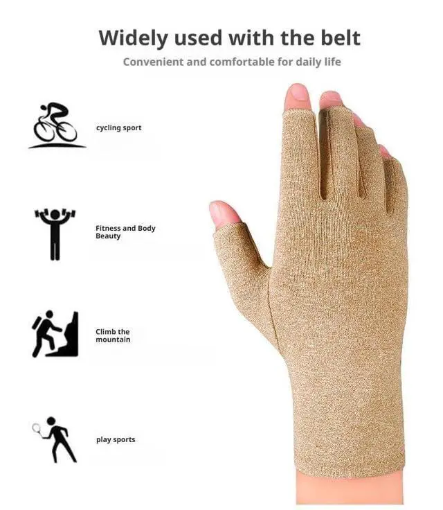 Alt view image 3 of 6 - Fingerless Gloves For Women Men Breathable Soft Half Finger Glove Spandex Blend Comfortable Fit Moisture Wicking for Sport (Pink, M)