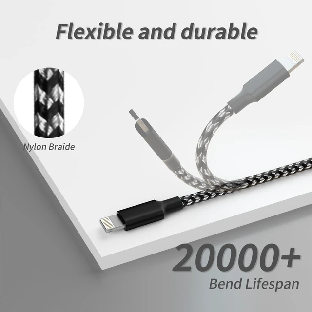 Alt view image 6 of 7 - 3 IN 1 Multi Charging Cable Phone Chargers for Multiple Devices 2Pack 4FT