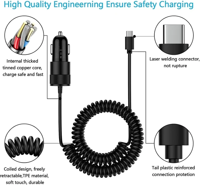 Alt view image 7 of 7 - for iPhone 16e 17e 17 18 Pro Max Air Fast Car Charger Adapter for