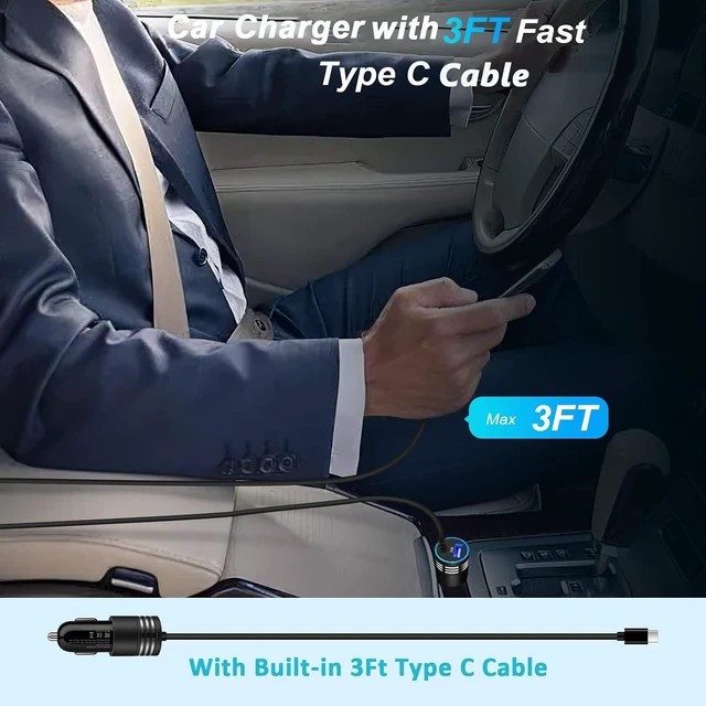 Alt view image 6 of 7 - Android Car Charger Type C Car Charger Fast Charging for