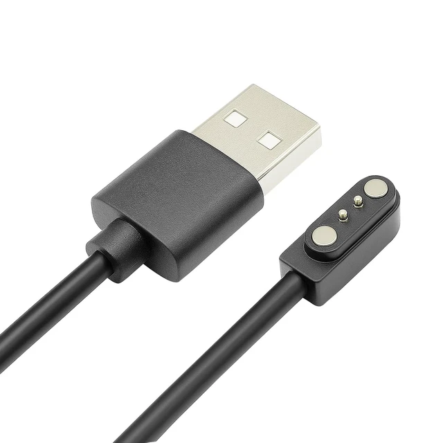 Alt view image 5 of 6 - Charger Compatible with VeryFitPro Fitpolo Tozo and YAMAY Smartwatches Including Models SW025 Letsfit ID205L Replaceable Magnetic USB Cable Smart Watch Fast Charging Cable (2 Black)