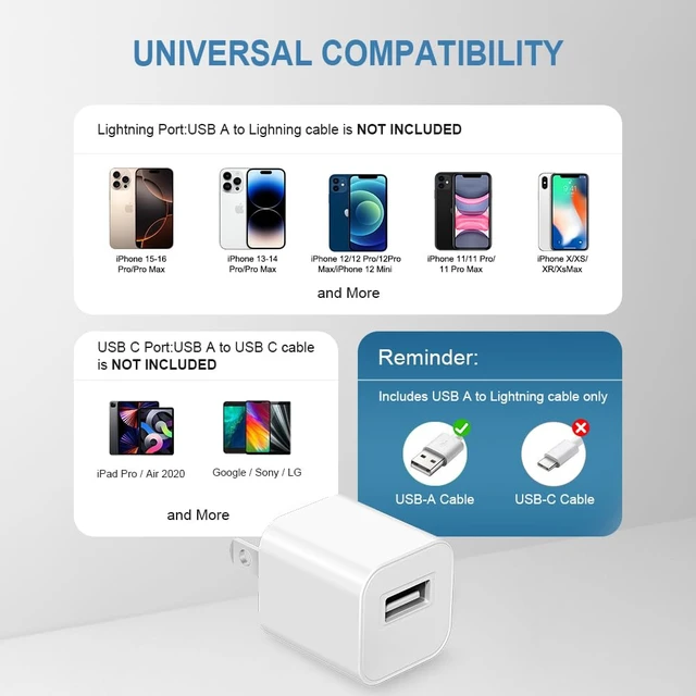 Alt view image 4 of 7 - Fast Charger for Watch Charger 3.2FT Wireless Cord with USB A Block