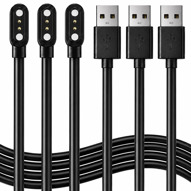 Main image of 3Pack Smart watch Charger 2-Pin USB Magnetic Charging Cable for SmartWatch