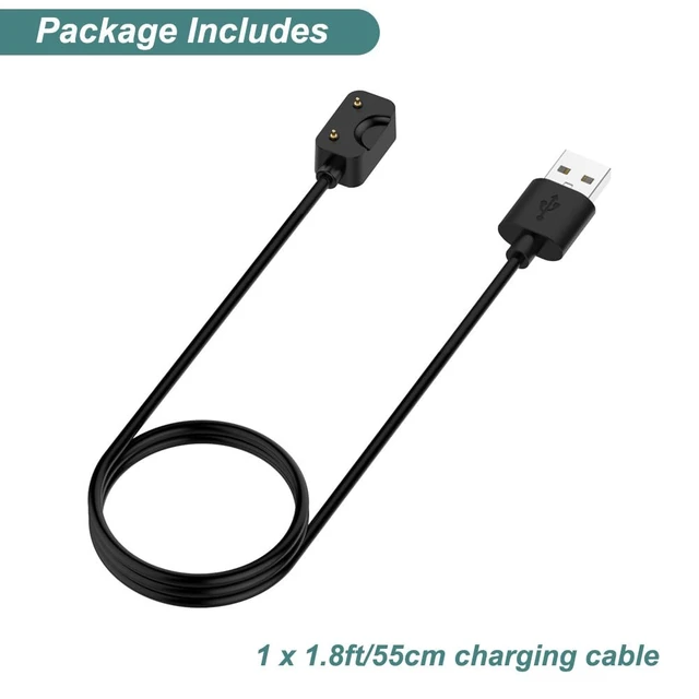 Alt view image 6 of 6 - Charger for Galaxy Fit 3 SM-R390 Fitness Watch (1.8ft/55cm)