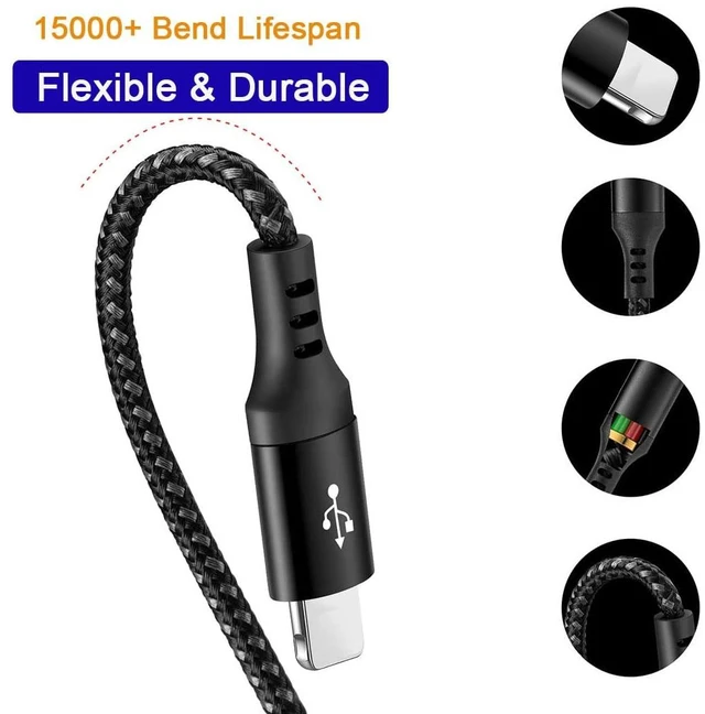 Alt view image 4 of 7 - Multi Charging Cable 3 in 1 Braided Multi Fast Charging Cable