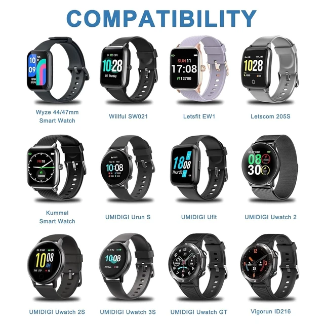 Alt view image 2 of 7 - 2 Pack VeryFit Smartwatch Charger Cable Magnetic USB Charging Cable for Veryfit Smart Watch ID205L ID205U IDW28 ID207 IDW13 IDW15 IDW19 ID208 Plus ID208BT ID206 and More (3.3ft/100cm)