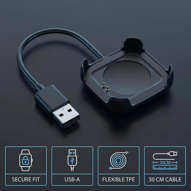 Alt view image 2 of 7 - Black Charging Cable Charger Cord for HW22 Smartwatch Intelligent Watch Smart Watch Charger Magnetic Dock Holder Stand USB Cable Adapter Cables(30cm) Smartwatch Cables & Chargers