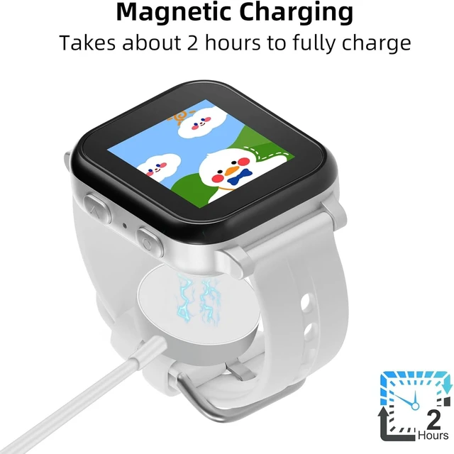 Alt view image 3 of 6 - Compatible with Gabb Watch 3/3e Charger Magnetic Charger with 3.18 FT USB Cable Smartwatch Accessories (White)