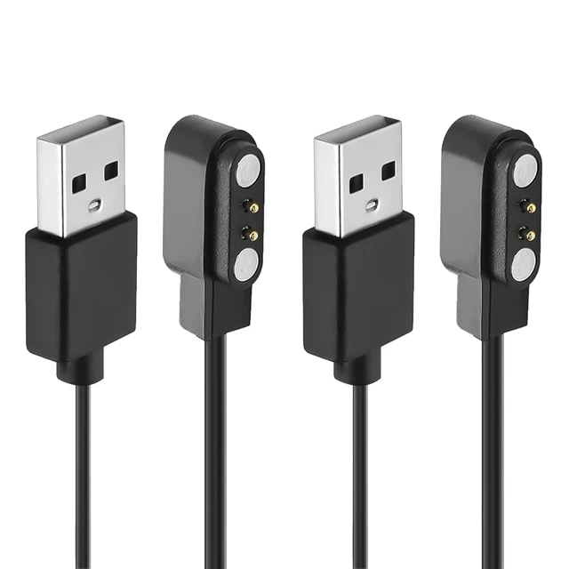 Main image of 2-Pack Smart Watch Charger for VeryFit IDW19 IDW13 ID208 BT Plus - Magnetic USB Charging Cable - Replacement Power Cord for IDW15 IDW16 IDW17 IDW21 IDW25 IDW26 IDW28 GTX20 - Fast Charging Accessories