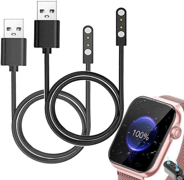 Main image of smart watch Charger Cables Compatible with KACUBAKU AKUMAKA G39 1.85 Smartwatch and Compatible with DEKELIFE G39 (2 Pack)