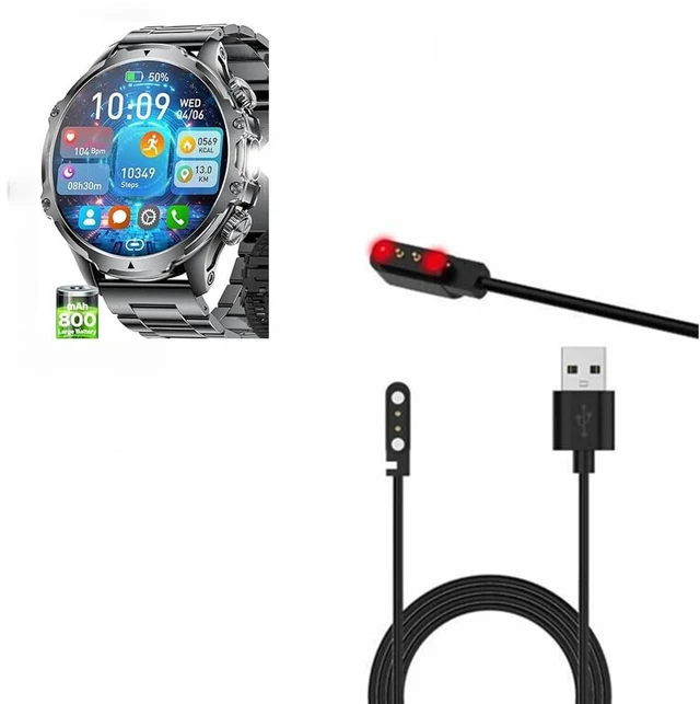 Main image of Smartwatch Charging Cable Magnetic Charger Compatible for Lige AK75 smart Watch