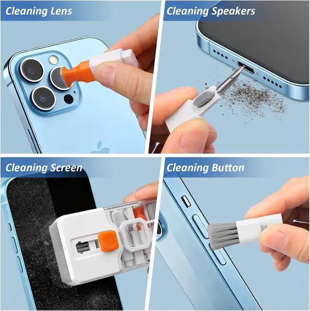 Alt view image 3 of 7 - Ordilend Keyboard Cleaner & Laptop Cleaning Kit, All-in-1 for Computer PC | Electronics Deep Cleaning Reusable Brush Tool, Screen-Safe Spray, for iPhone iPad Macbook Airpod Camera, Gaming Accessories