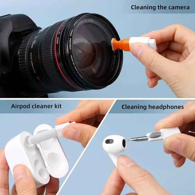 Alt view image 4 of 7 - Ordilend Keyboard Cleaner & Laptop Cleaning Kit, All-in-1 for Computer PC | Electronics Deep Cleaning Reusable Brush Tool, Screen-Safe Spray, for iPhone iPad Macbook Airpod Camera, Gaming Accessories