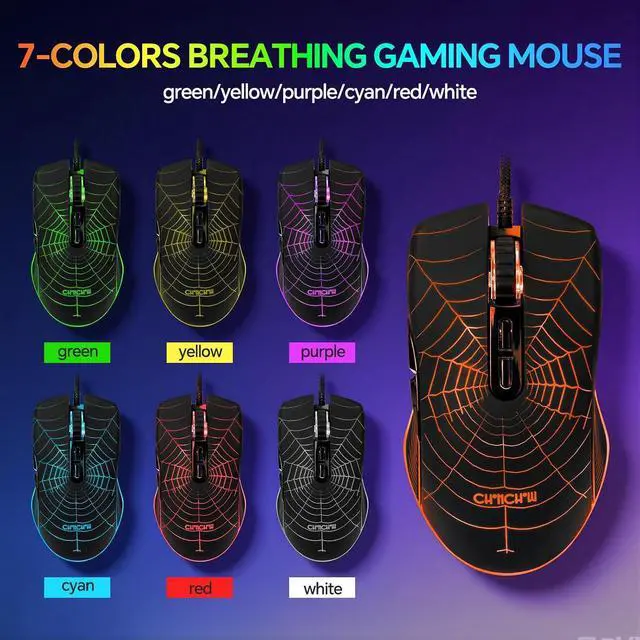 Alt view image 5 of 7 - Gaming Keyboard and Mouse, Headset, Mouse Pad Combo, 10 RGB Backit Effects | USB Wired LED Backlit Gaming Mouse and Keyboard Bundle Headset with Mic, 4 in 1 Gaming Set for PC Laptop Xbox PS4 PS5 Gamer