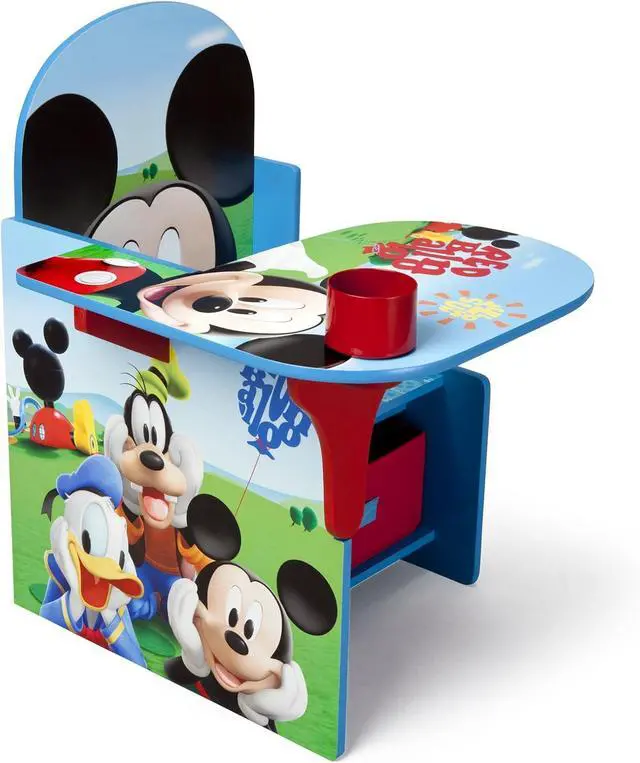 Alt view image 3 of 5 - Delta Children Chair Desk With Storage Bin, Disney Mickey Mouse