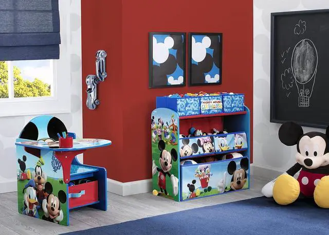 Alt view image 4 of 5 - Delta Children Chair Desk With Storage Bin, Disney Mickey Mouse