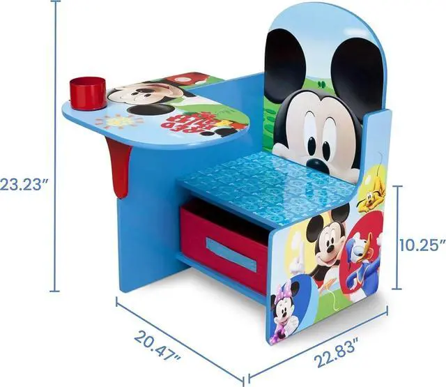 Alt view image 5 of 5 - Delta Children Chair Desk With Storage Bin, Disney Mickey Mouse
