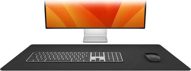 Alt view image 7 of 7 - Twelve South Sustainable Leather Large Desk Pad - Desk Mat for Computer, Mouse Traction Surface, Desk Protector, Large Mouse Pad, Moisture and Heat Resistant, Non-Slip Desk Pad, Spill Resistant, Grey