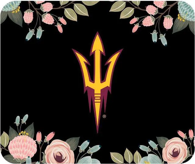 Main image of Mouse Pad, Fabric, Arizona State University Standard/Floral Pink