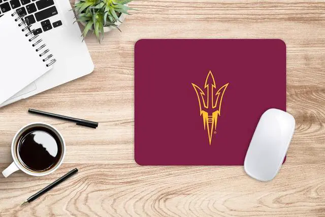 Alt view image 6 of 7 - Mouse Pad, Fabric, Arizona State University Standard/Floral Pink