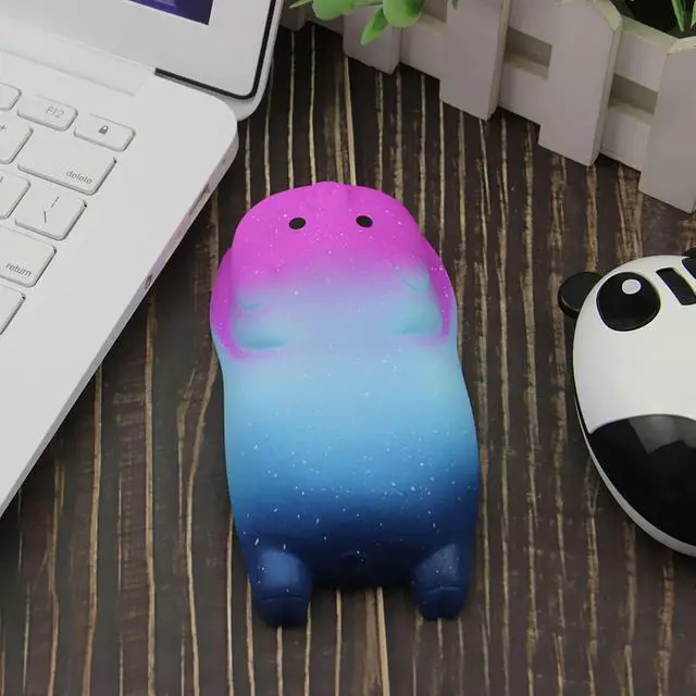Alt view image 6 of 7 - Small Wrist Rest Mouse Pad, Mini Cute Ergonomic Mousepad Memory Foam Design Pig Shape Wrist Support Pillow Rest Cushion Mat for Office Computer Laptop,Comfortable and Pain Relief(Starry Sky)