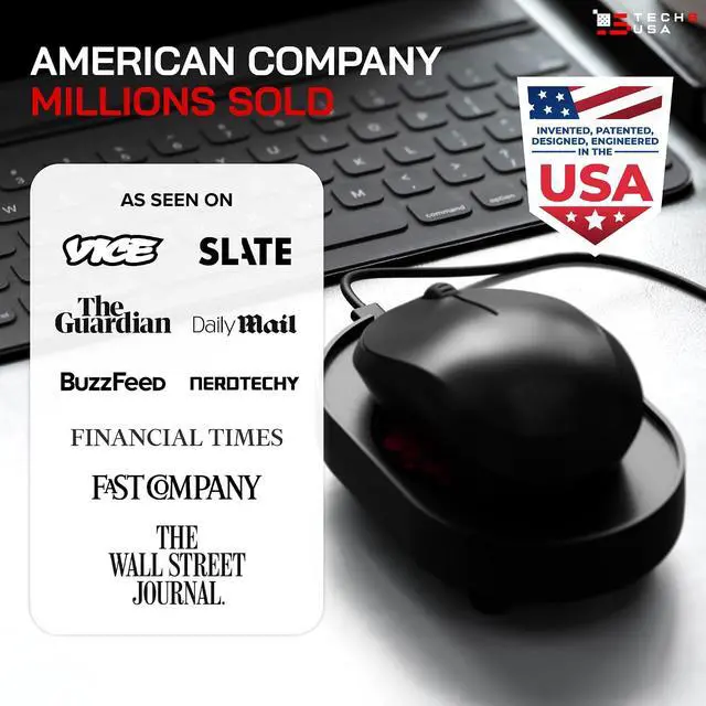 Alt view image 5 of 7 - TECH8 USA Mega Disc Mouse Mover Jiggler, Adjustable Activity & Auto-Turn Off Timer Settings, Undetectable, No Software, Random Movement, Patented, Designed, Engineered, Packaged in USA - Lava