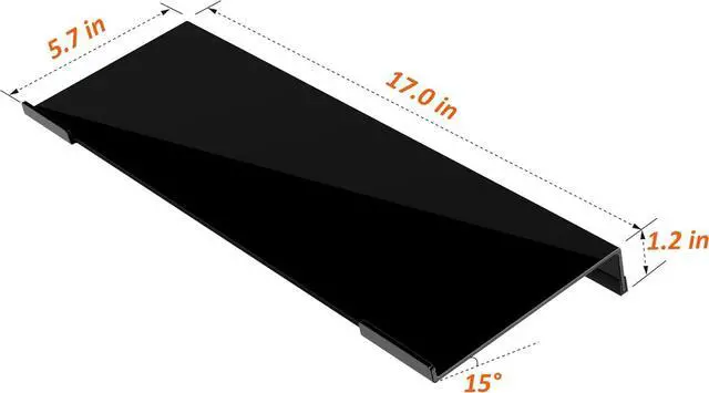 Alt view image 2 of 7 - Acrylic Computer Keyboard Stand for Desk, Keyboard Riser Tilt Lift, Keyboard Holder for Desktop, Desk Keyboard LifterWhite | Keyboard Holder for Desktop, Desk Keyboard Lifter, Black