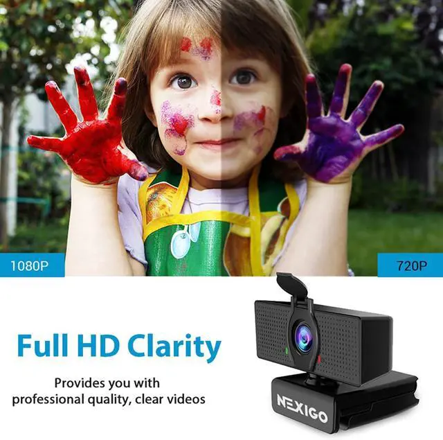Alt view image 2 of 7 - NexiGo N60 1080P Webcam with Microphone, Software Control & Privacy Cover, USB HD Computer Web Camera, Plug and Play, for Zoom/Skype/Teams, Conferencing and Video Calling