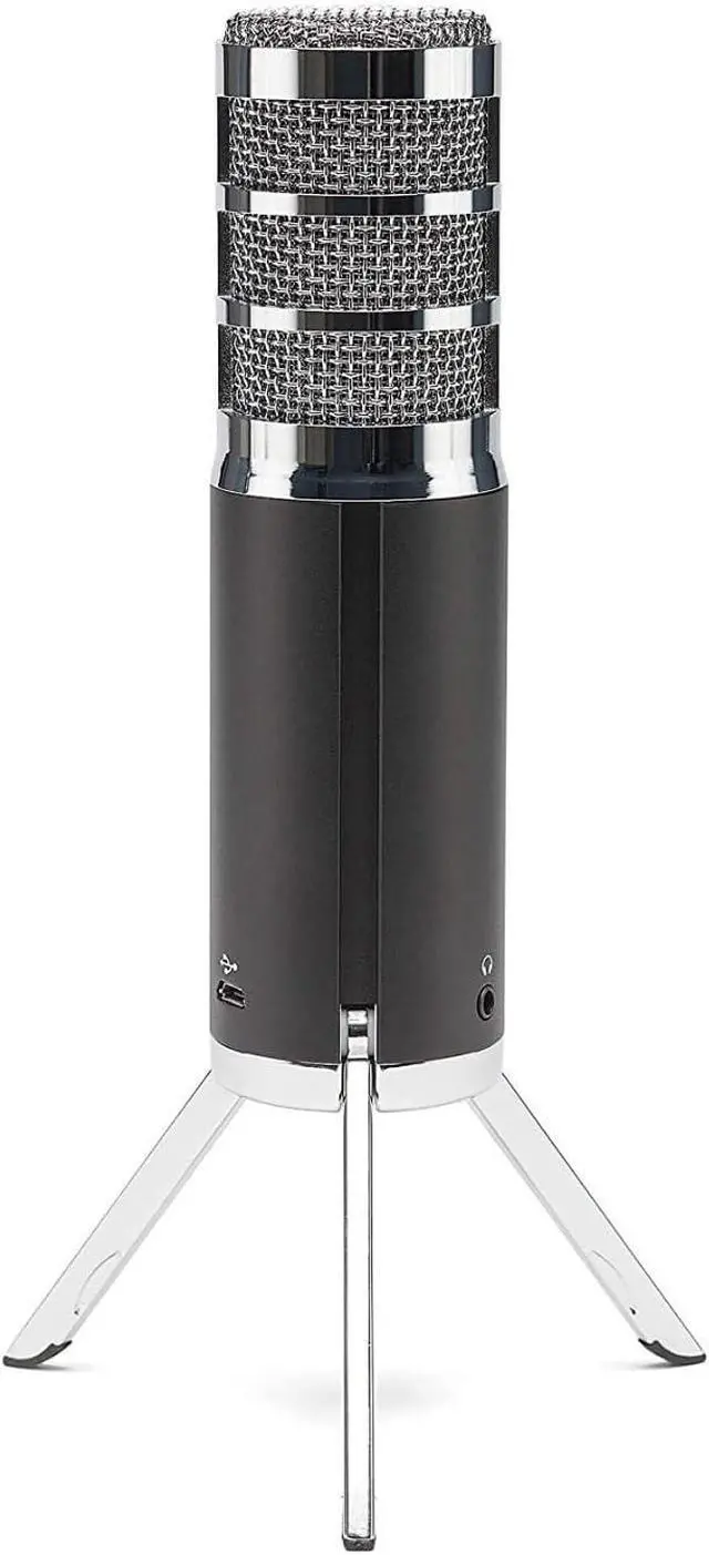 Alt view image 3 of 5 - SAMSON Technologies Satellite USB/iOS Condenser Microphone | Dual 16mm condenser capsules with 24-bit/96kHz audio and fold-back legs for streaming, podcasting and recording