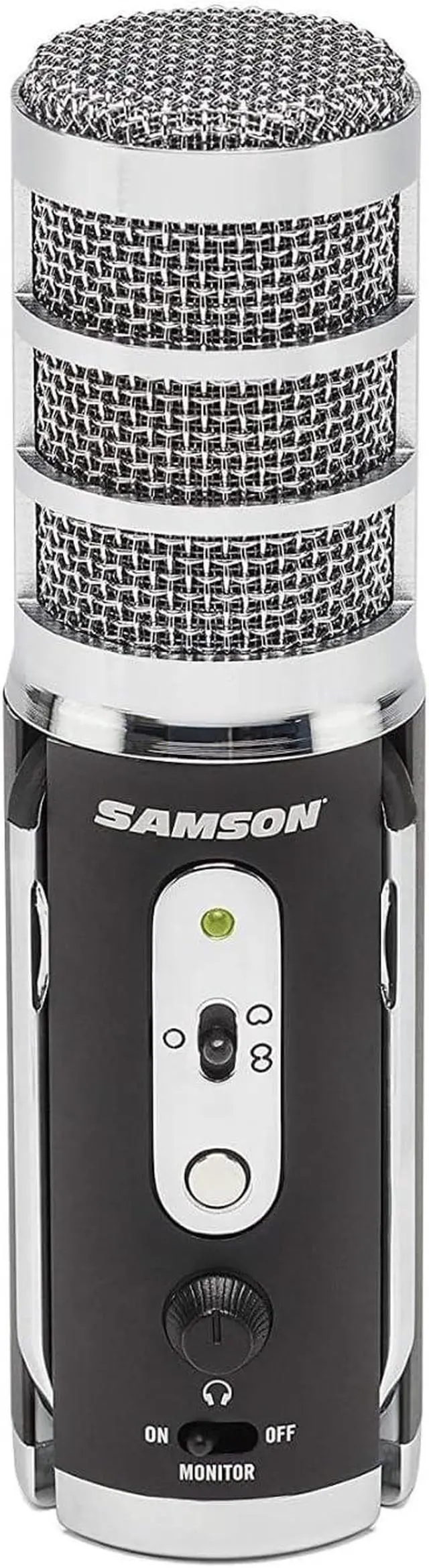 Alt view image 4 of 5 - SAMSON Technologies Satellite USB/iOS Condenser Microphone | Dual 16mm condenser capsules with 24-bit/96kHz audio and fold-back legs for streaming, podcasting and recording