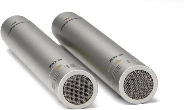 Alt view image 2 of 7 - SAMSON C02 Pencil Condenser Microphones | Supercardioid stereo pair with XLR connector and shock mounts for recording, performance and instrument miking