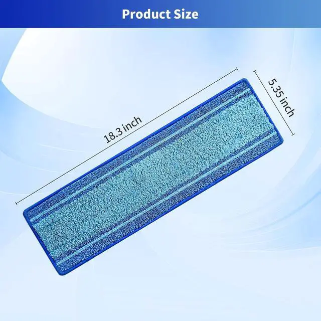 Alt view image 6 of 6 - 15-Pack Microfiber Mop Pads for Bona Mop- Washable Reusable Refills for Hardwood, Tile & Multi-Surface Floors | Pet Hair & Stain Remover