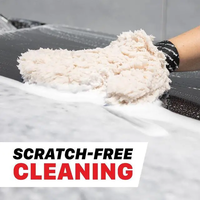 Alt view image 5 of 7 - Maxshine Universal Ultra-Plush Microfiber Car Wash Mitt with Thumb Super Absorbent, Ultra-Soft Wash Mitt for Scratch-Free Car Washing Comfortable, Washable & Reusable Mitt for Auto Detailing