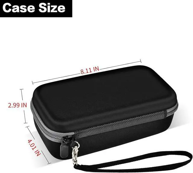 Alt view image 5 of 7 - Comecase Travel Case for Anker 727/ Prime 6-in-1 USB C Charging Station | Hard Shell, Mesh Pocket and Elastic Cable Slots for Travelers, Business Trips, Camping and Remote Work, Box Only - Black