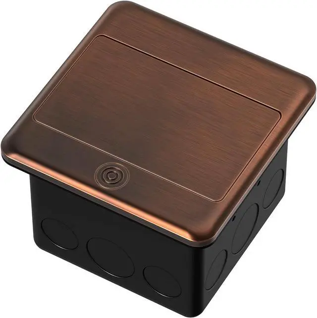 Alt view image 2 of 6 - 4.8A USB Chargers Pop Up Floor Waterproof Electrical Outlet Receptacle Stainless Steel Box, (Bronze)